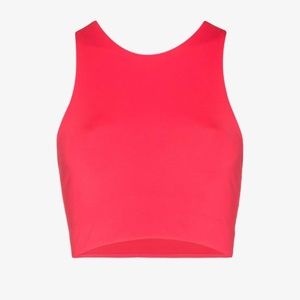 girlfriend collective Hot Pink Cropped Tank Top
